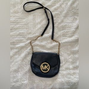 USED Black/Gold Michael Kors Crossbody